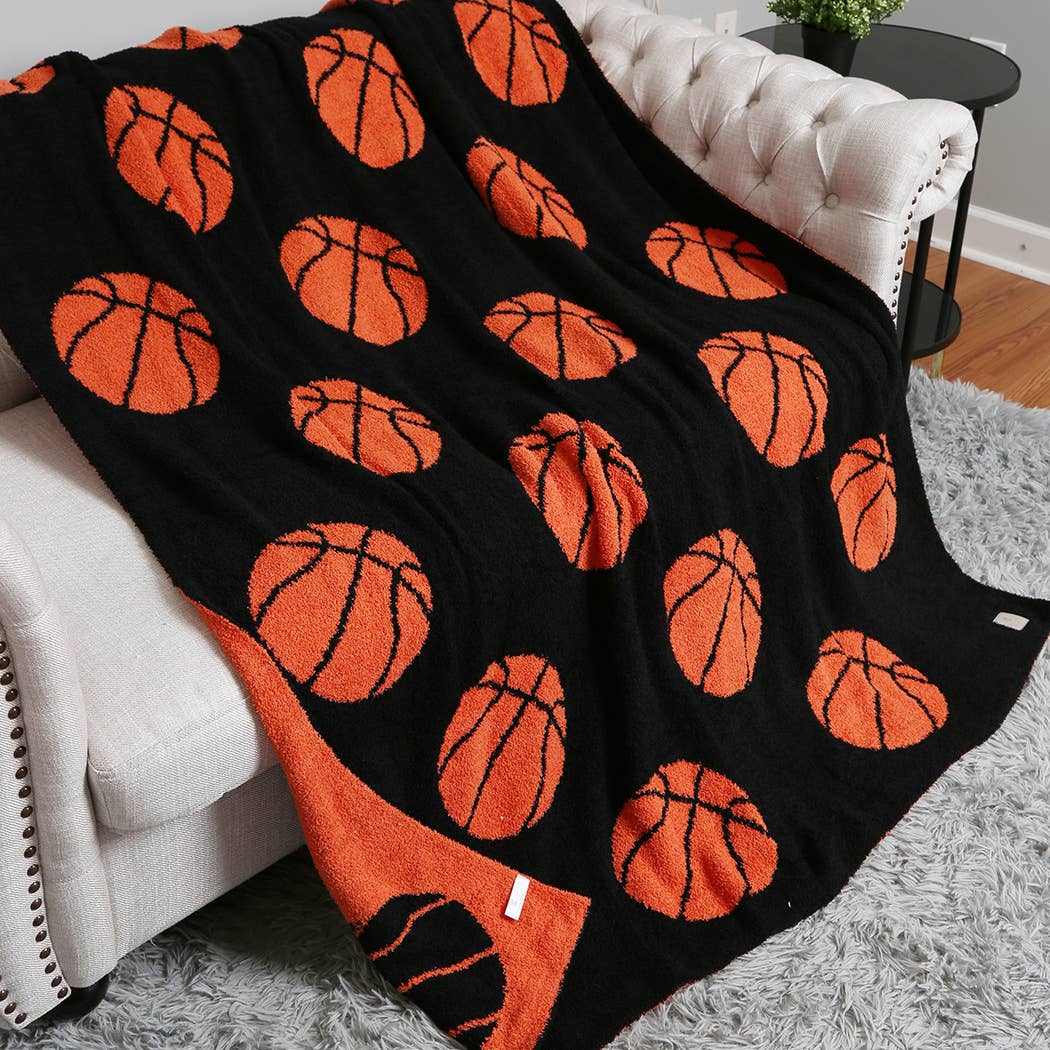 Basketball Printed Cozy Soft Throw Blanket