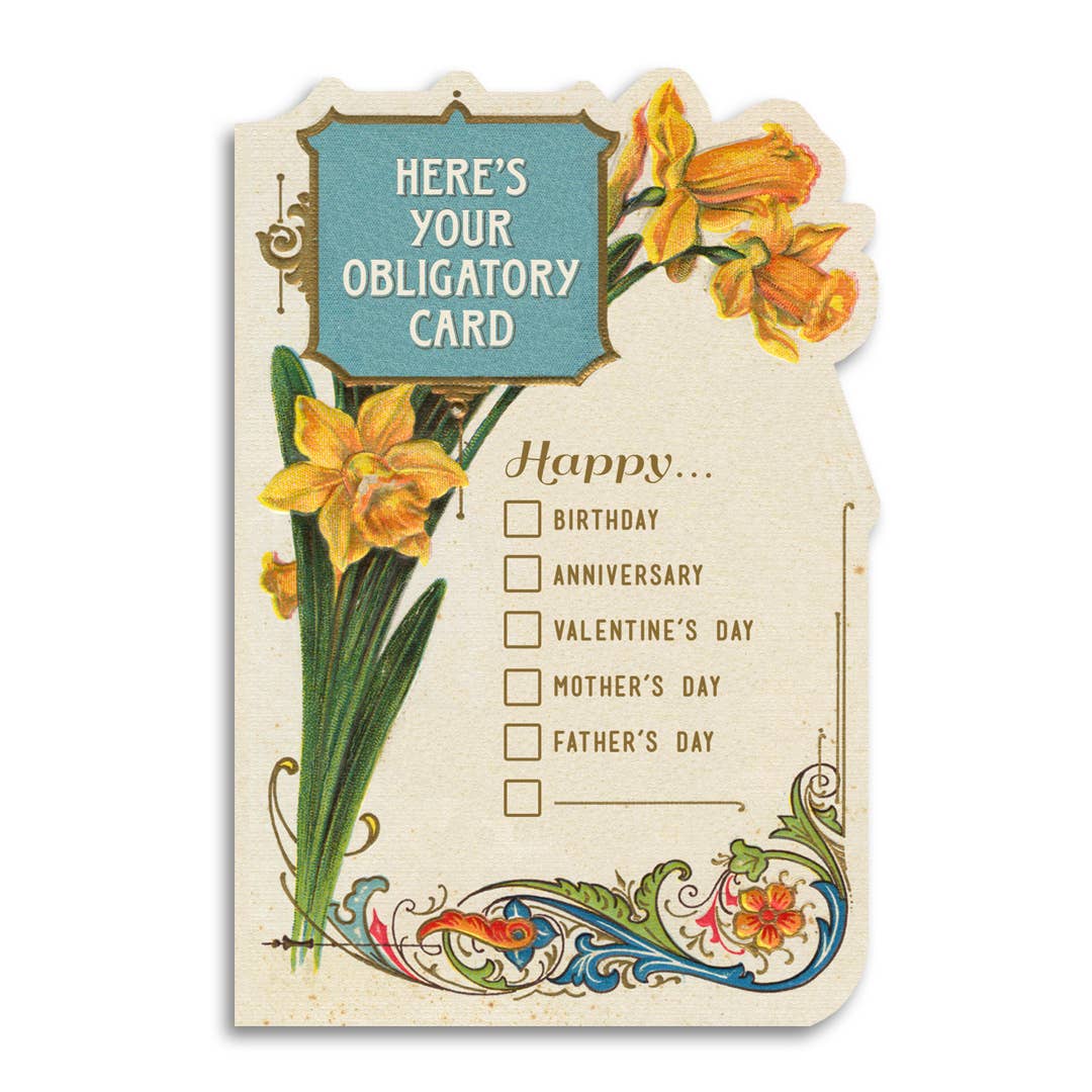 obligatory card