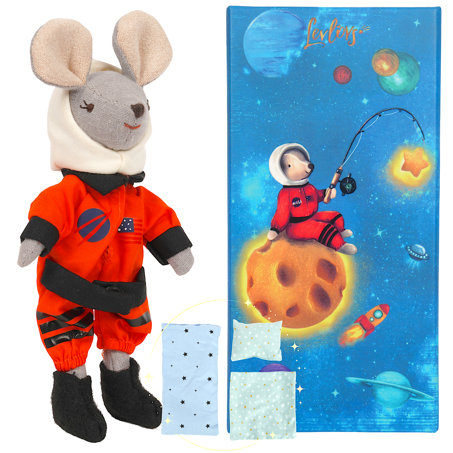 astronaut mouse in a box