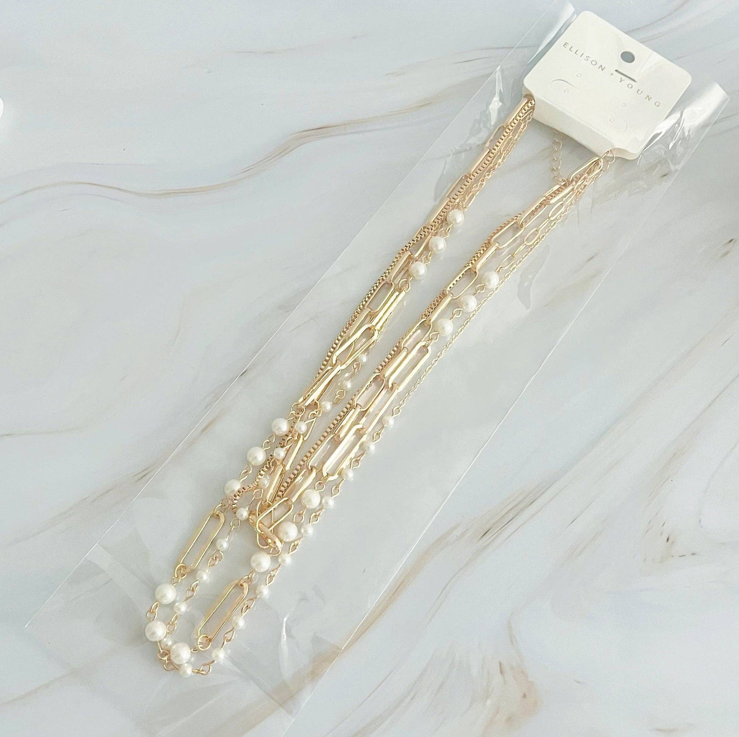 layered clip chain necklace