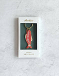 Load image into Gallery viewer, Good Fortune Fish Enamel Keychain