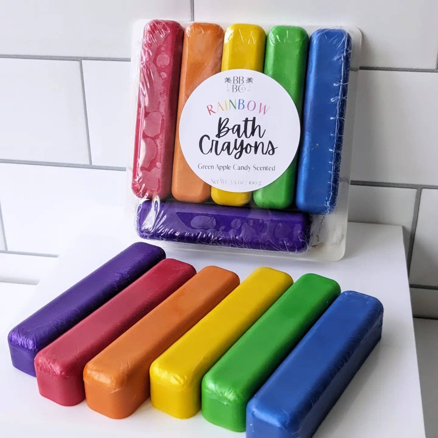 rainbow bath crayons