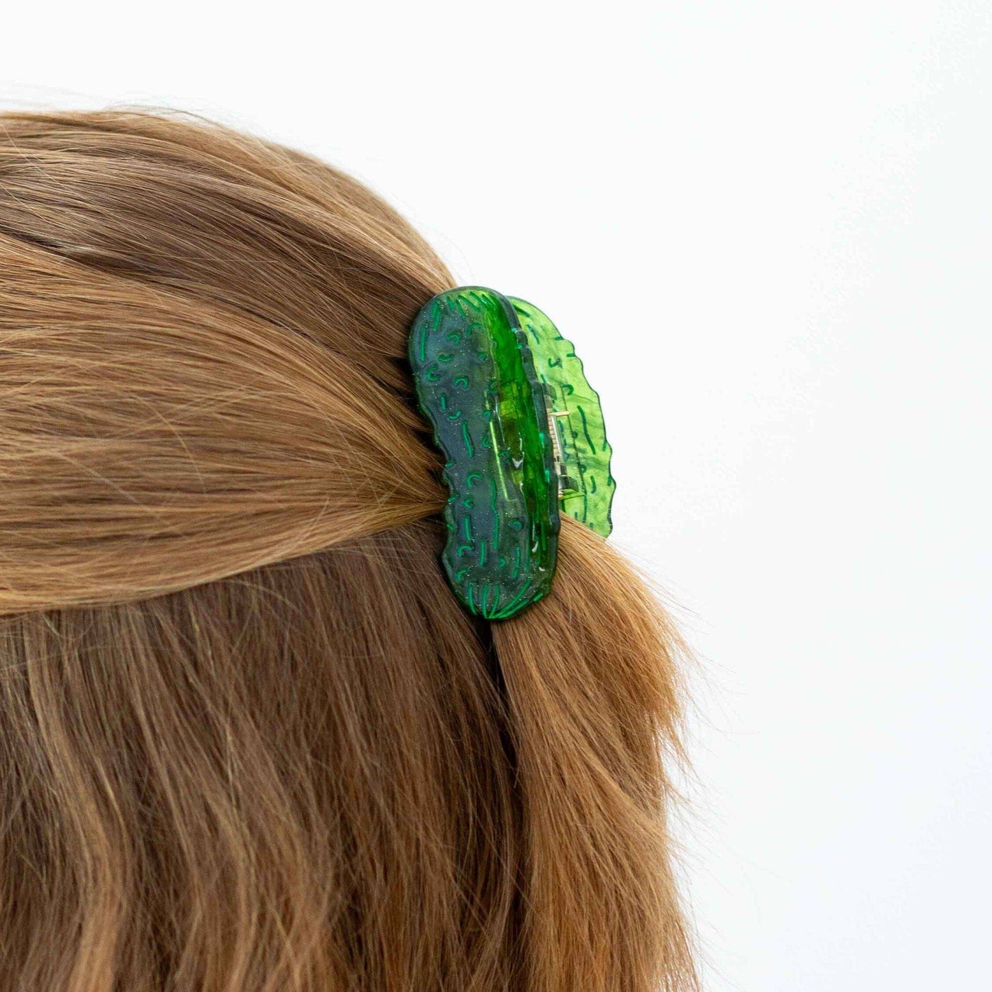 mini pickle hair claw