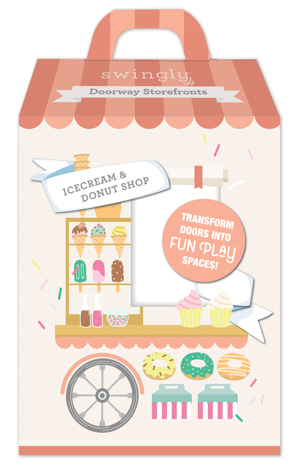 ice cream & coffee shop doorway playset