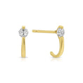 Load image into Gallery viewer, Minimalist CZ Studs with Ear Hugger