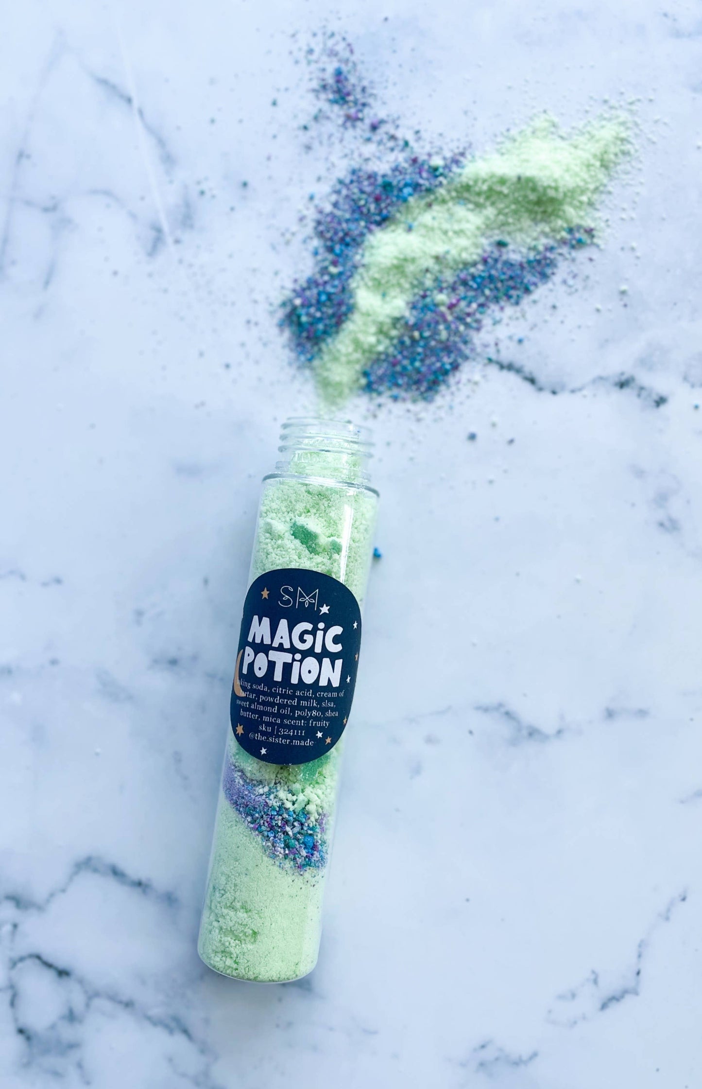 magic potion bath bomb dust