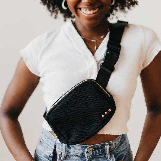 brooklyn bum bag in neon yellow