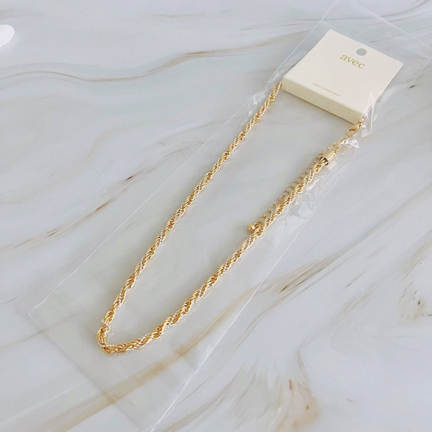 layered clip chain necklace