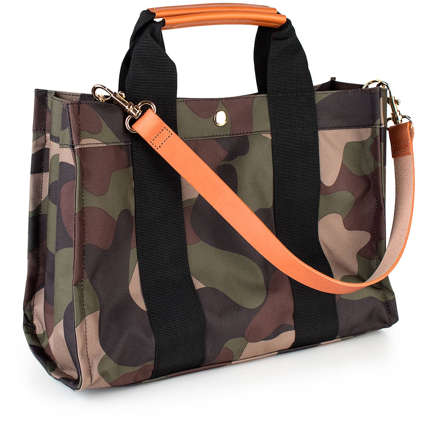 kylie camo nylon tote