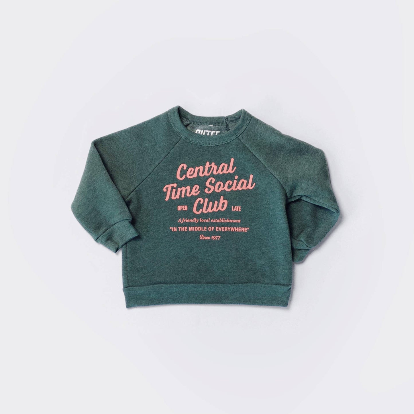 central time social club KIDS crewneck