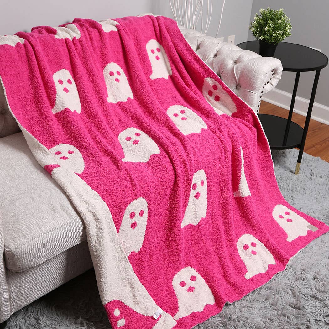 Ghost Patterned Throw Blanket