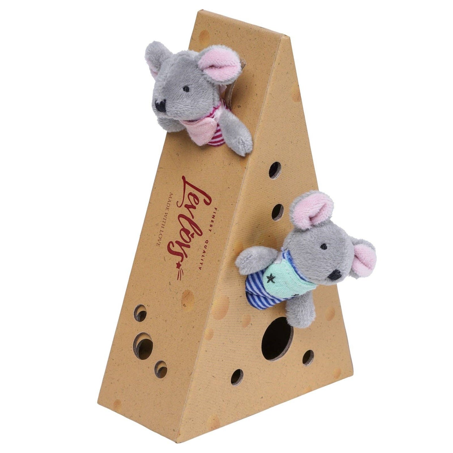 fluffy baby mice in cheese box