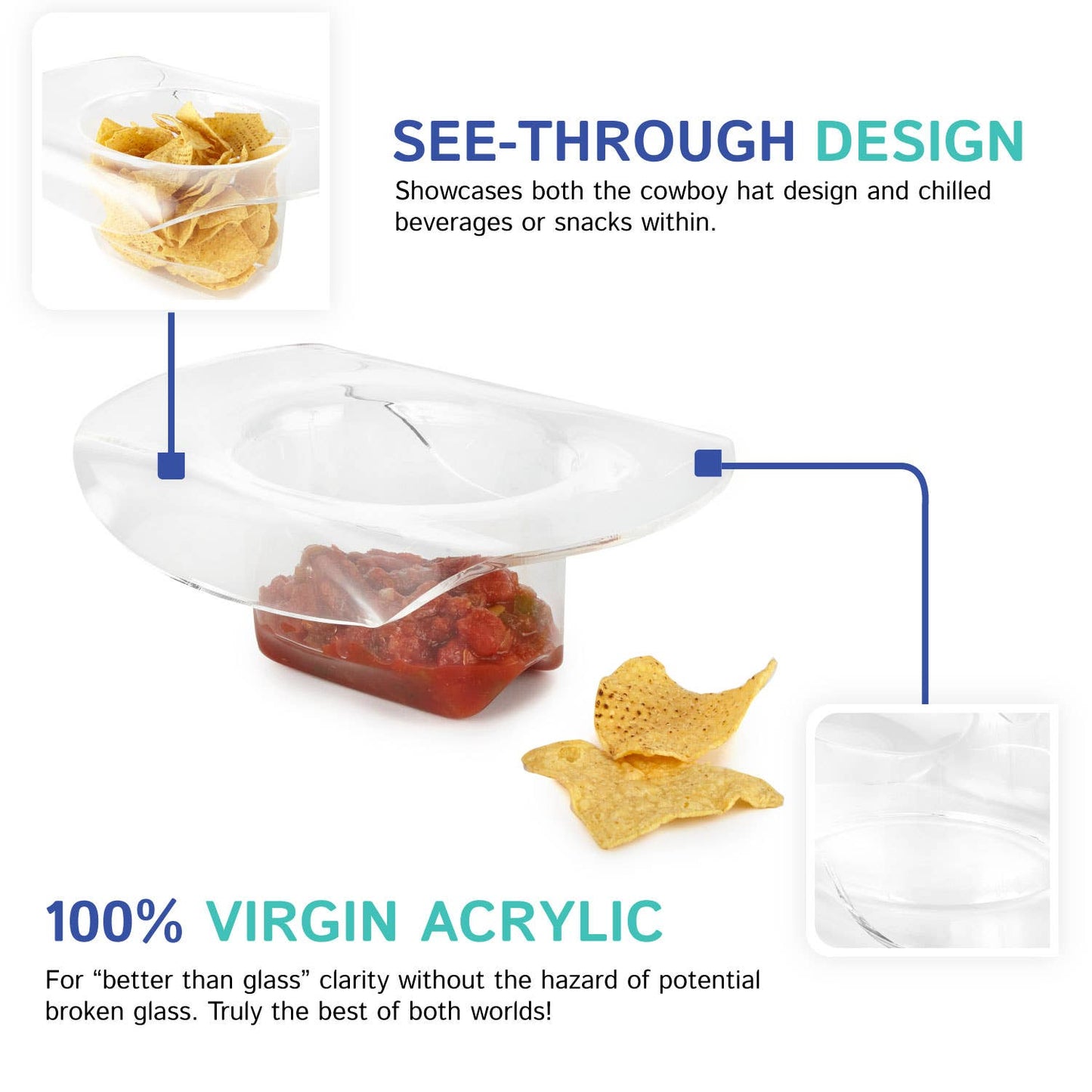 large acrylic cowboy hat