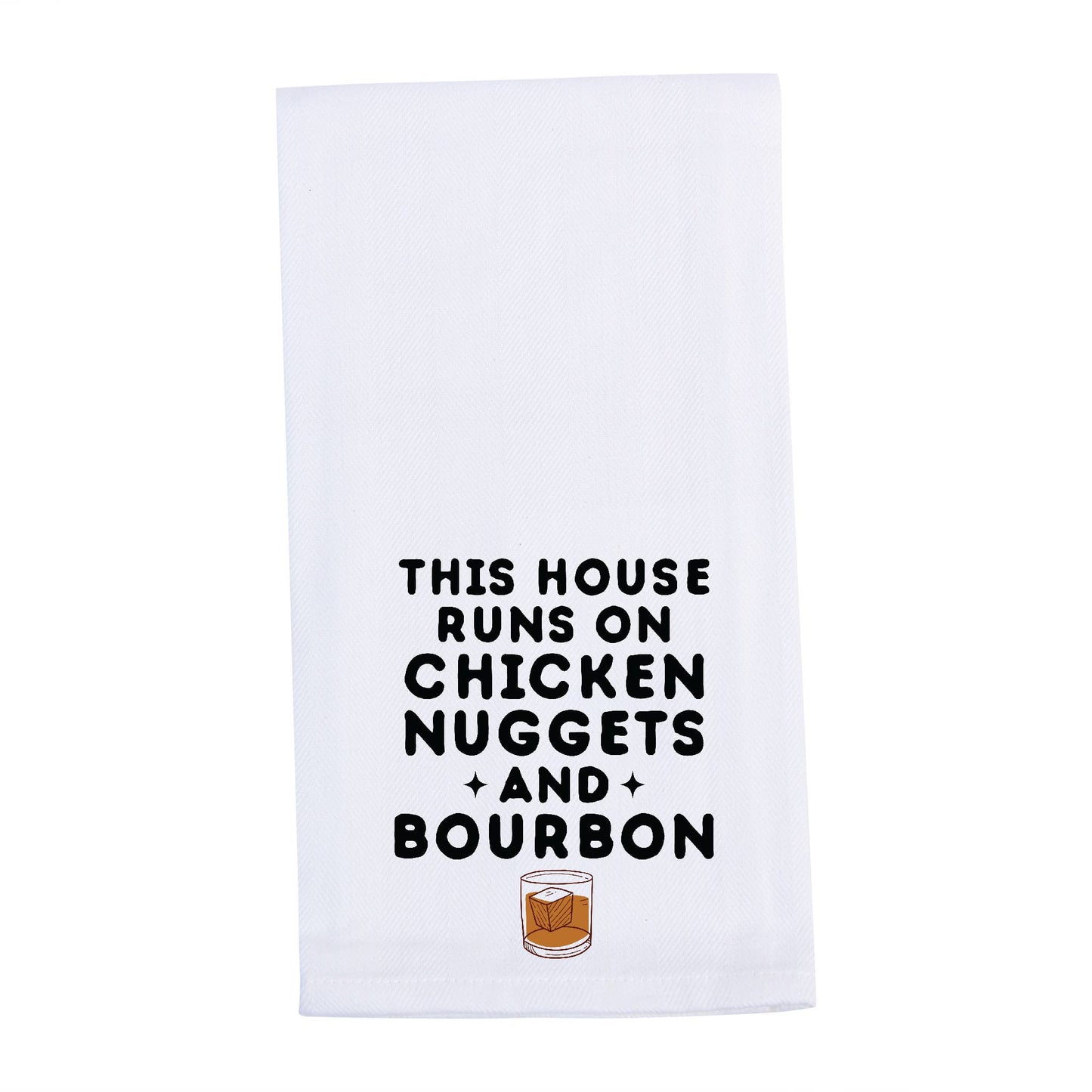 Chicken Nuggets and Bourbon Tea Towel
