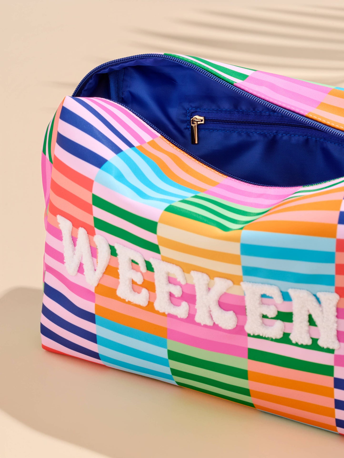 Weekend oversized zip pouch