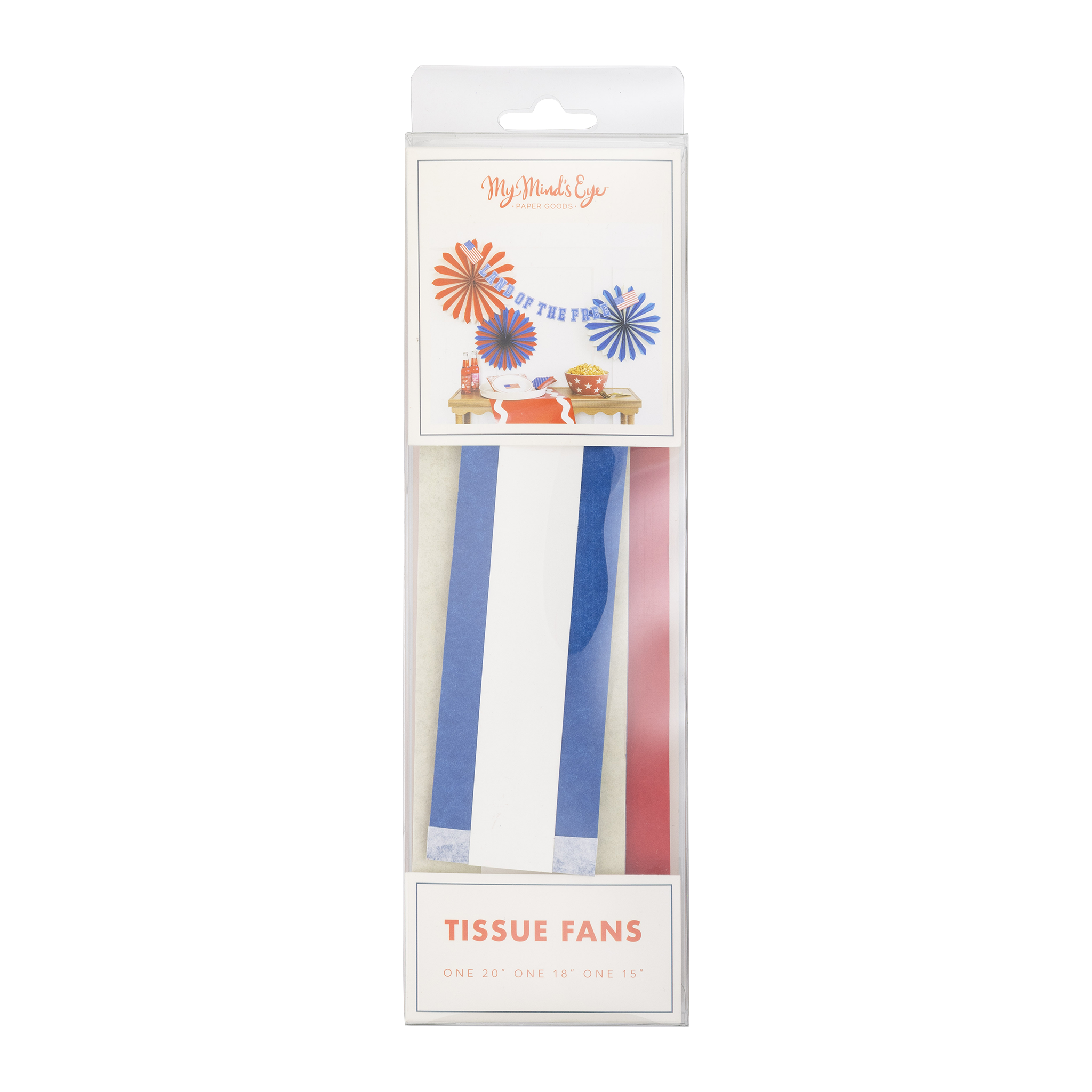 Multi Color Tissue Party Fans