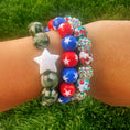 Load image into Gallery viewer, usa confetti bracelet
