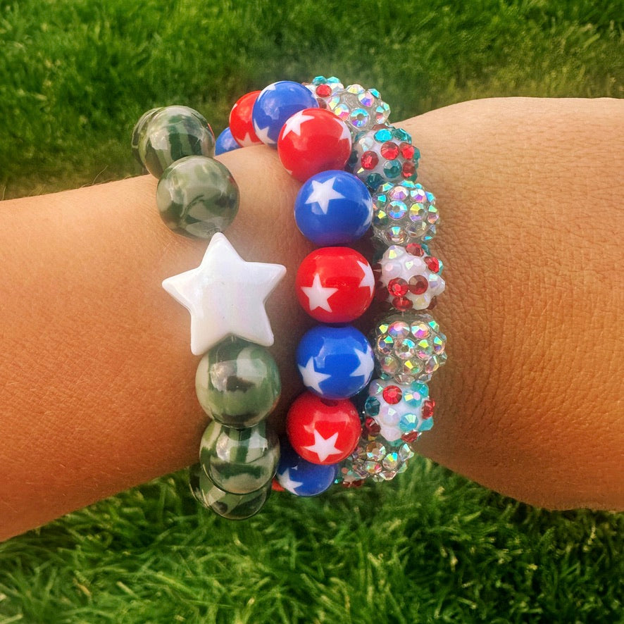 usa confetti bracelet