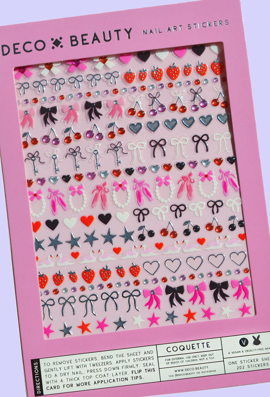 nail art stickers - coquette