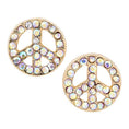 Load image into Gallery viewer, peace stud earrings & ceramic dish
