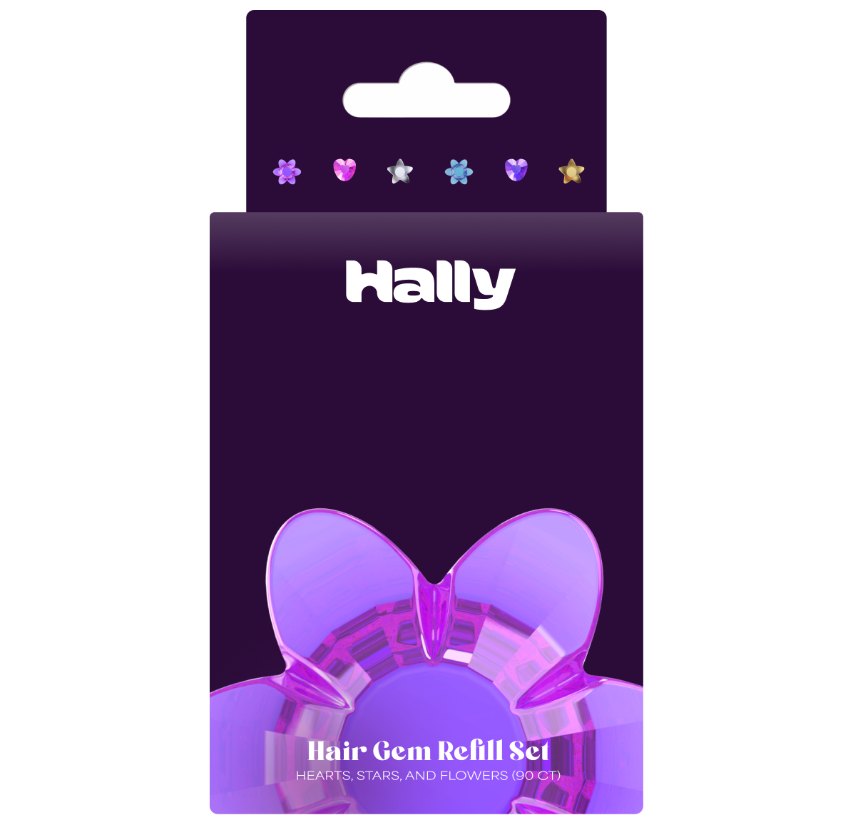 Hally Gem Pen HEARTS, STARS & FLOWERS Refills - 90 Count