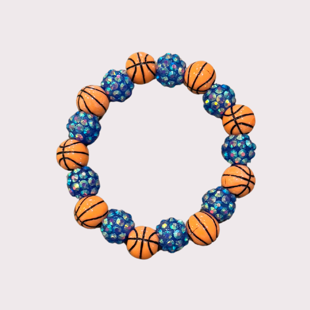 BASKETBALL stretchy bracelet - STACK & RALLY by Florence and Jean