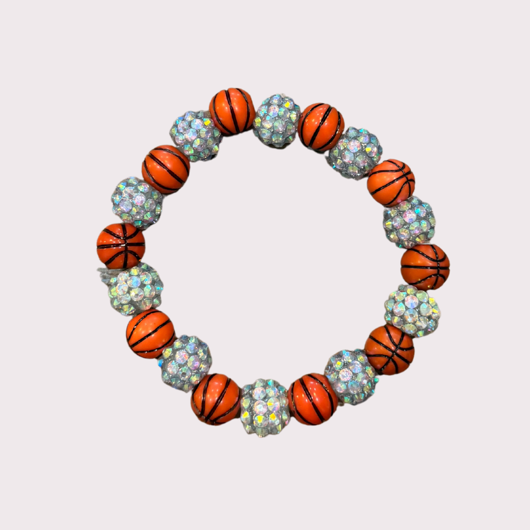 BASKETBALL stretchy bracelet - STACK & RALLY by Florence and Jean