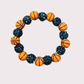 Load image into Gallery viewer, BASKETBALL stretchy bracelet - STACK & RALLY by Florence and Jean
