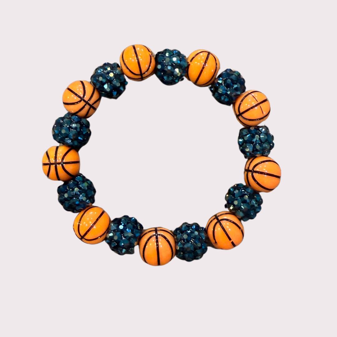 BASKETBALL stretchy bracelet - STACK & RALLY by Florence and Jean