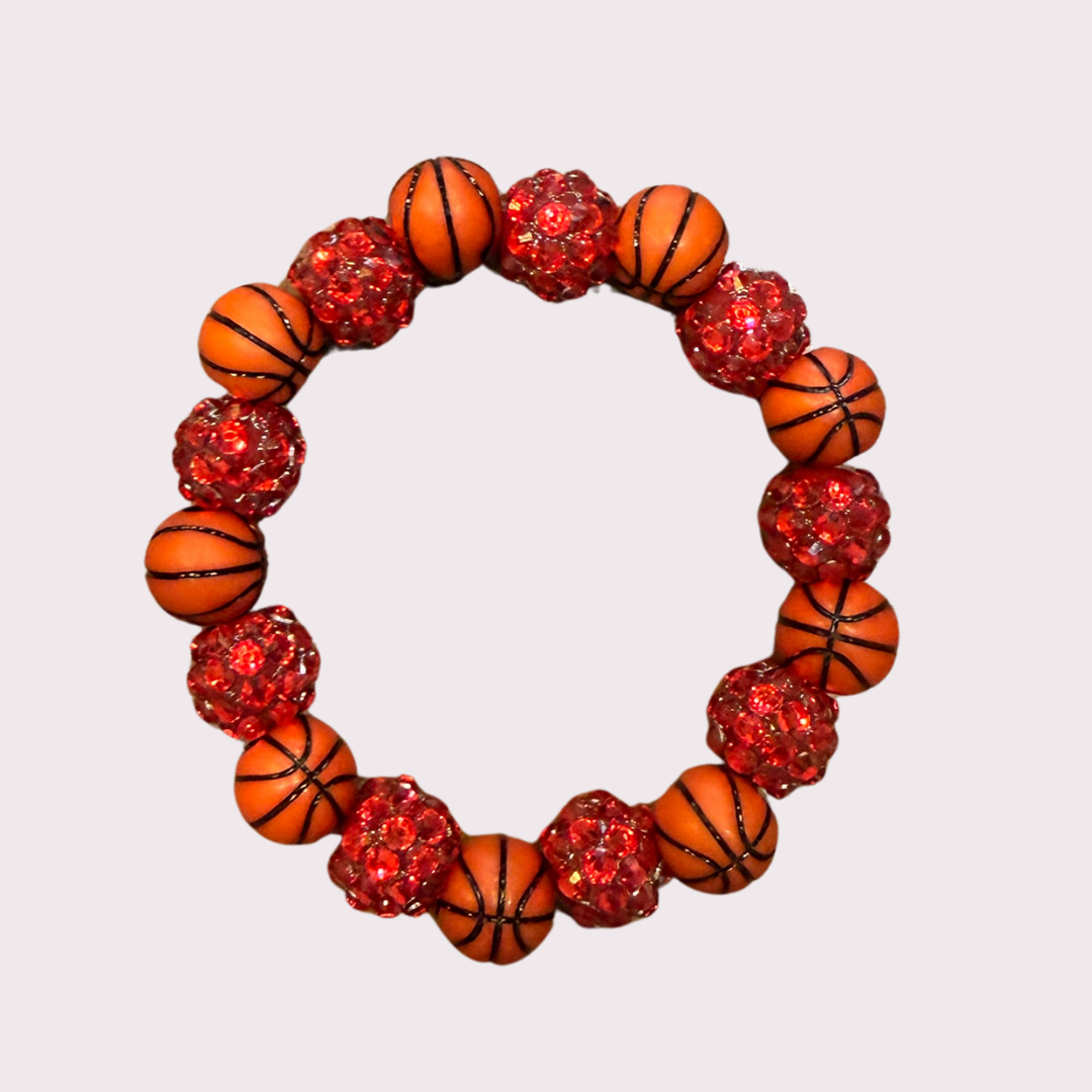 BASKETBALL stretchy bracelet - STACK & RALLY by Florence and Jean