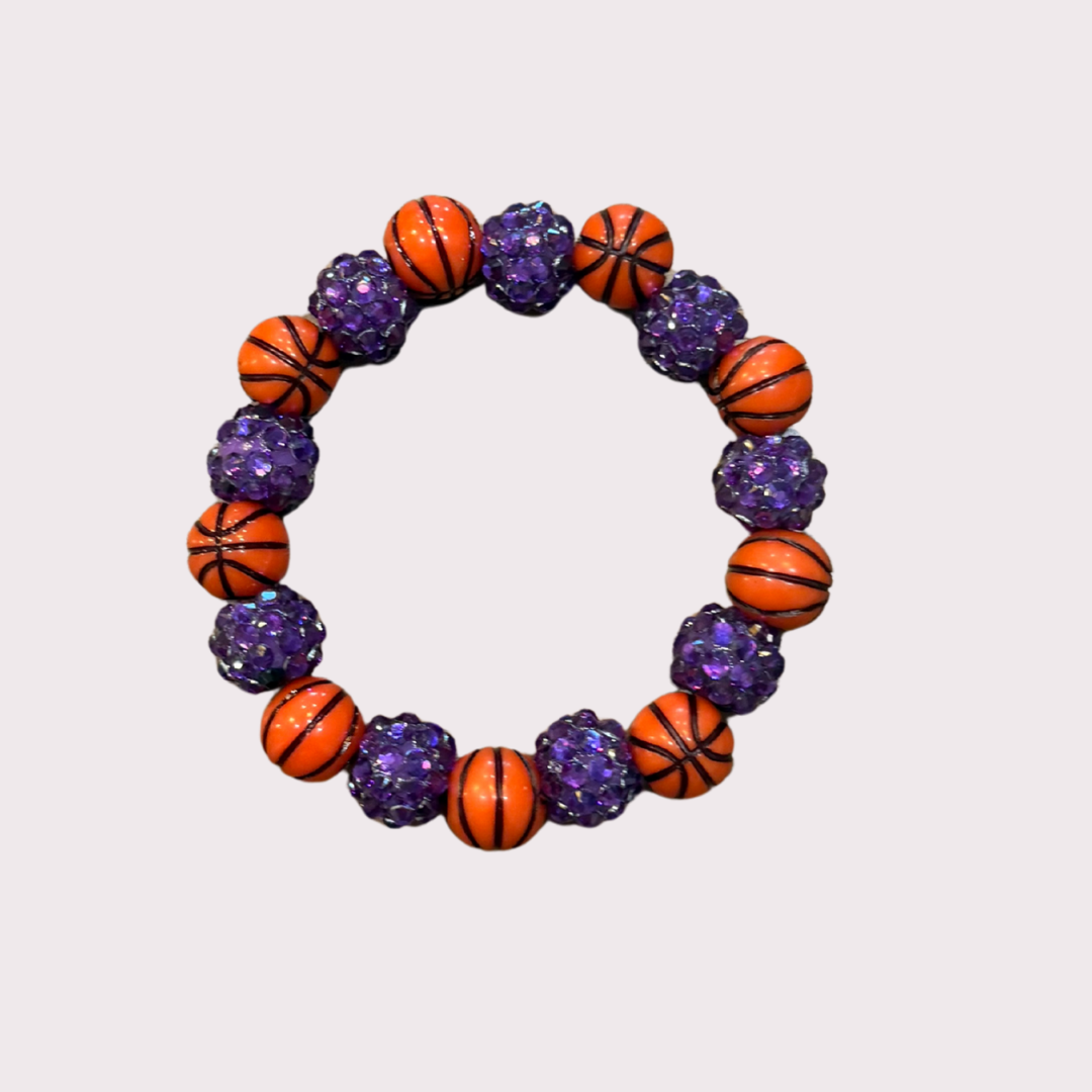 BASKETBALL stretchy bracelet - STACK & RALLY by Florence and Jean