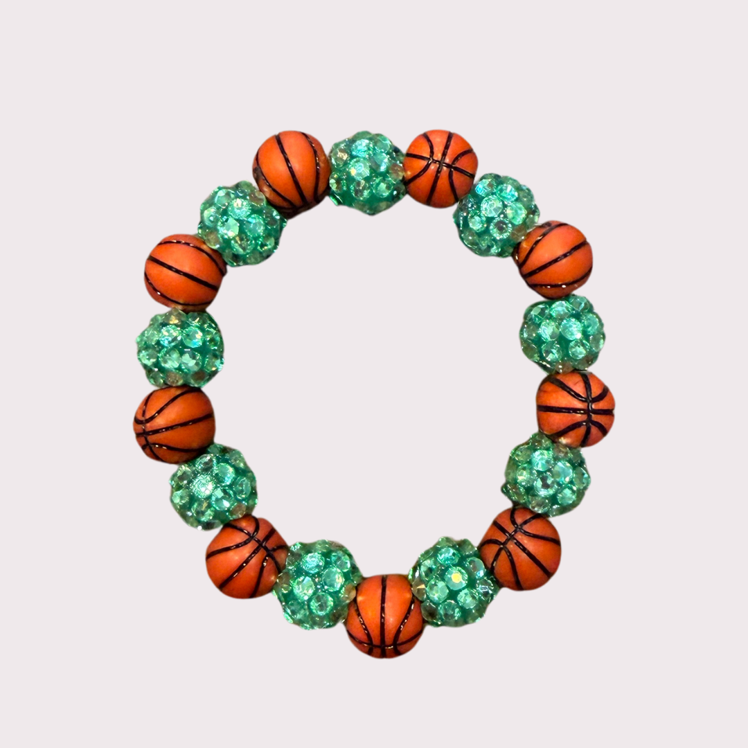 BASKETBALL stretchy bracelet - STACK & RALLY by Florence and Jean