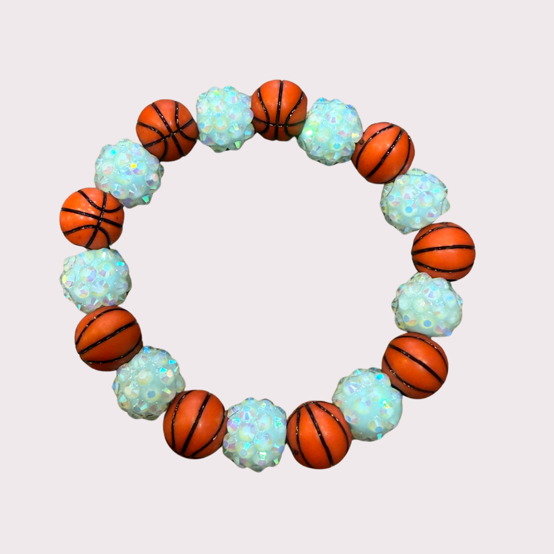 BASKETBALL stretchy bracelet - STACK & RALLY by Florence and Jean