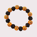 Load image into Gallery viewer, BASKETBALL stretchy bracelet - STACK & RALLY by Florence and Jean
