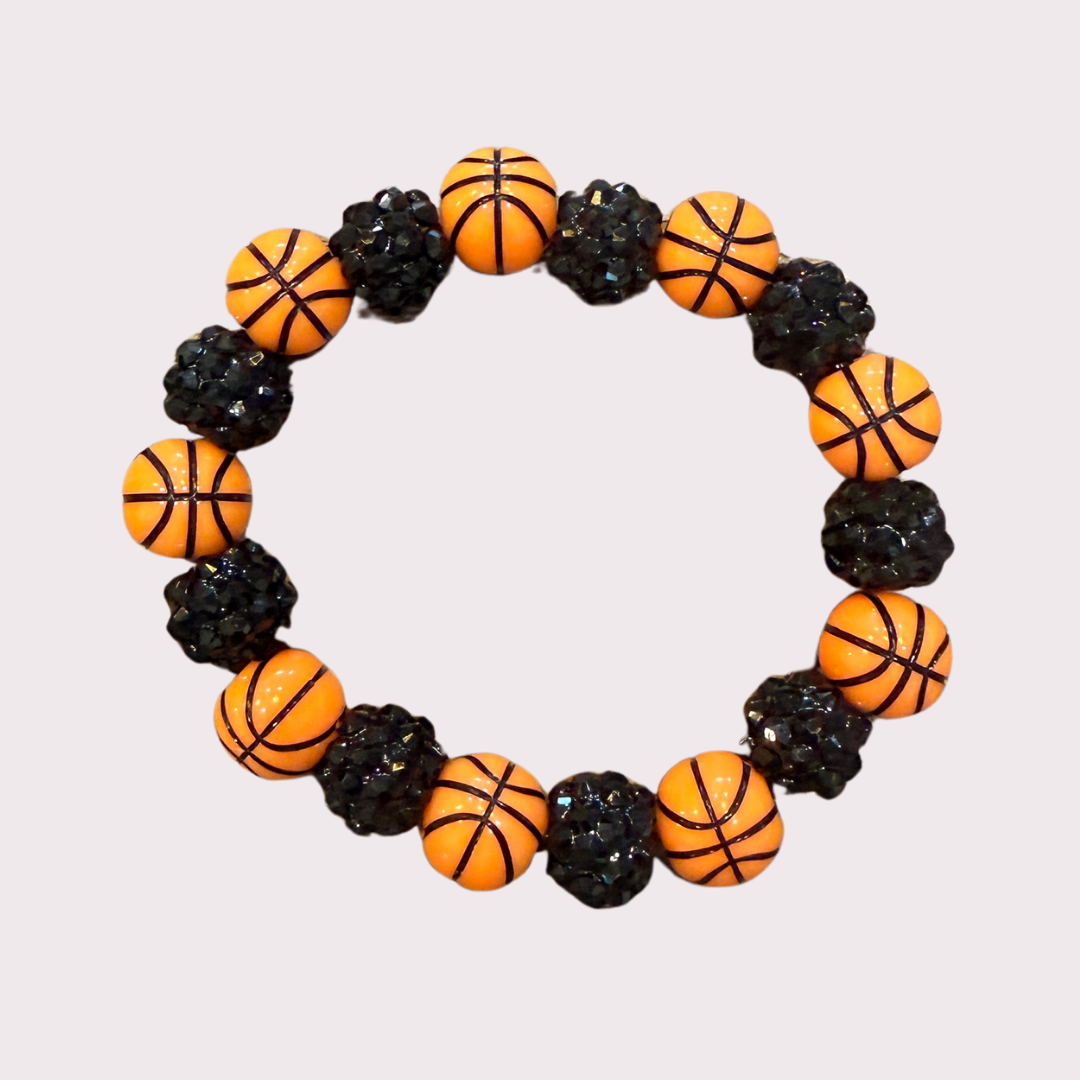 BASKETBALL stretchy bracelet - STACK & RALLY by Florence and Jean