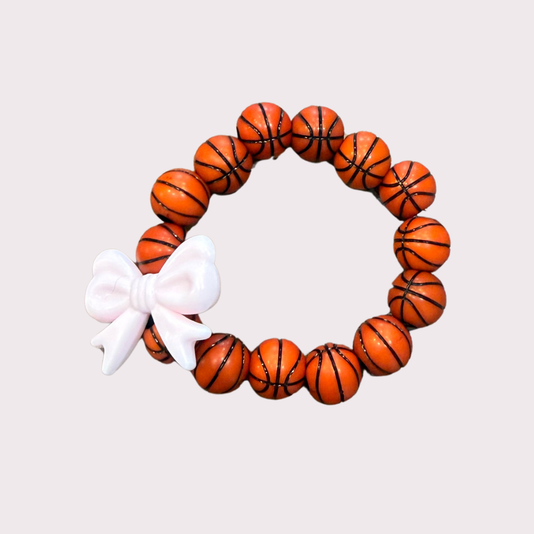 BASKETBALL stretchy bracelet - STACK & RALLY by Florence and Jean