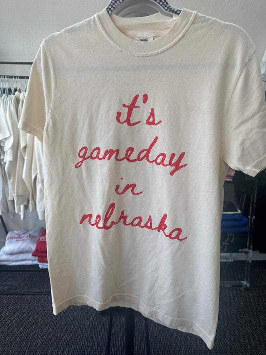 NE gameday volleyball tee