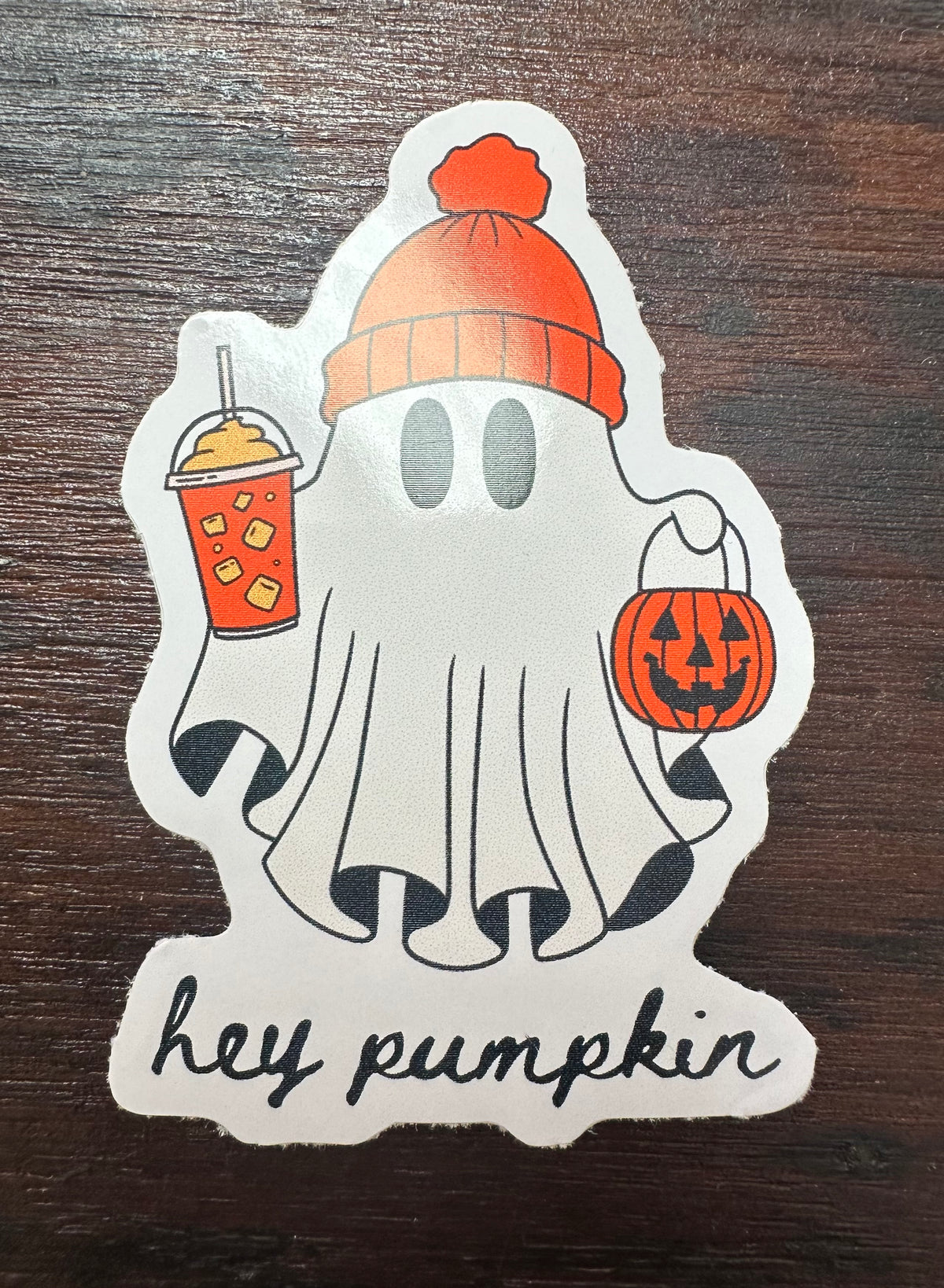 hey pumpkin vinyl sticker