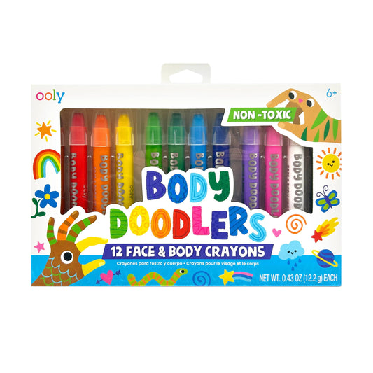body doodlers face and body crayons