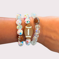 Load image into Gallery viewer, FOOTBALL stretchy bracelet - STACK & RALLY by Florence and Jean
