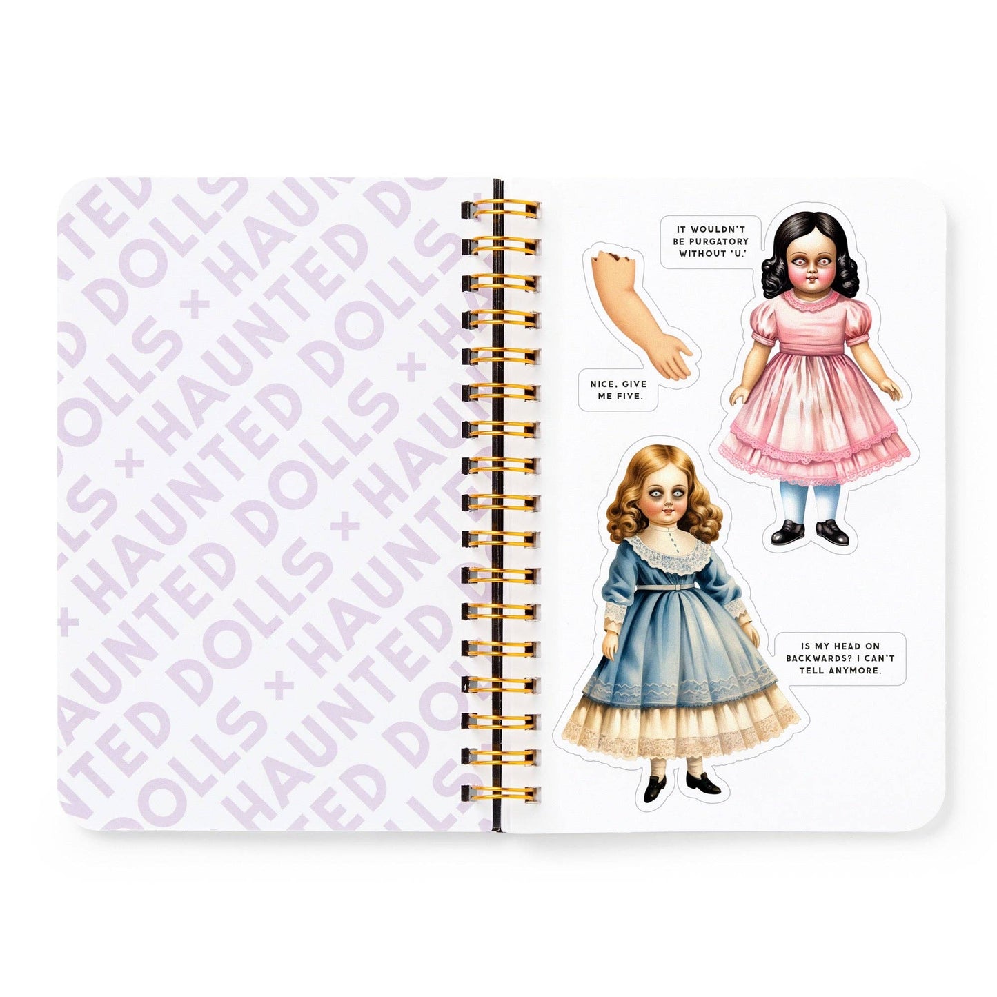 haunted dolls sticker book