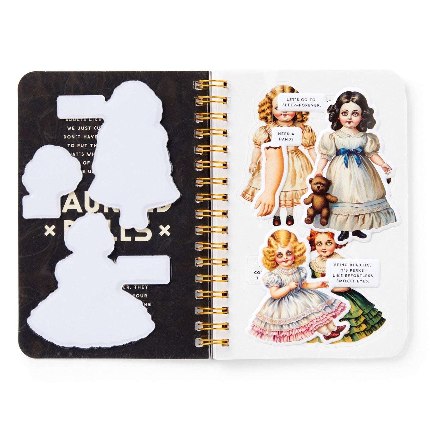 haunted dolls sticker book