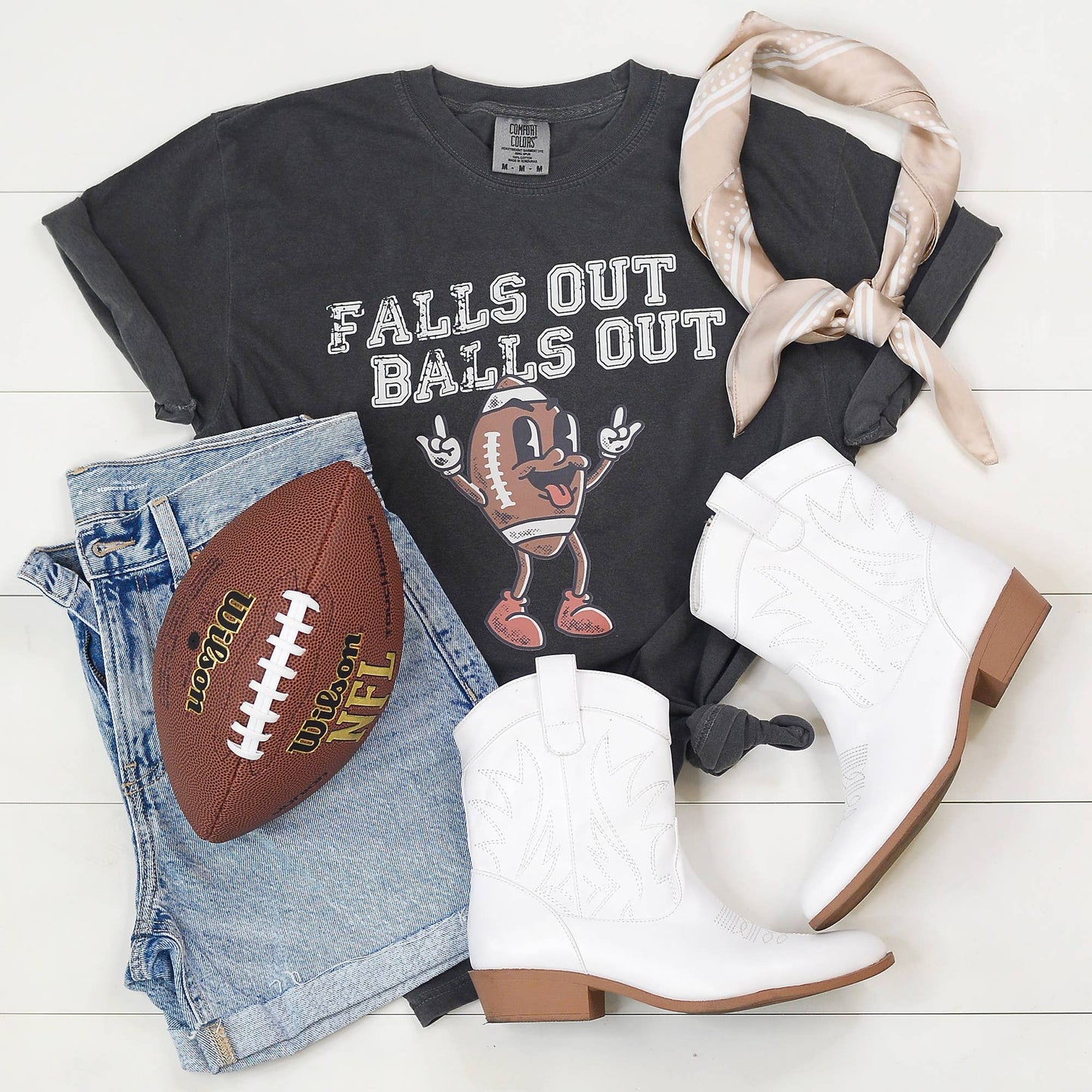 falls out balls out tee