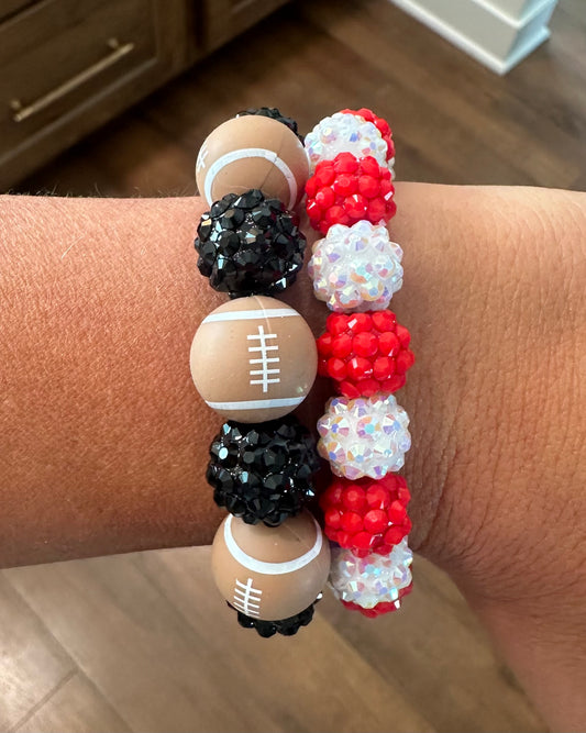 big stretchy football bracelet