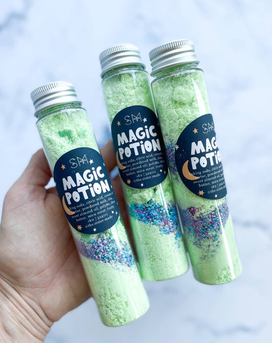 magic potion bath bomb dust