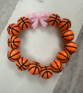 Load image into Gallery viewer, basketball bow stretchy bracelet
