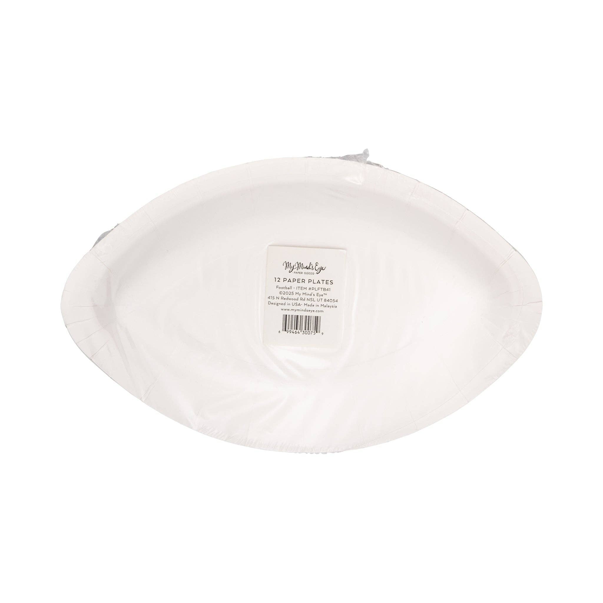 Football Shaped Plate