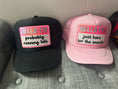 Load image into Gallery viewer, just here for the snacks YOUTH trucker
