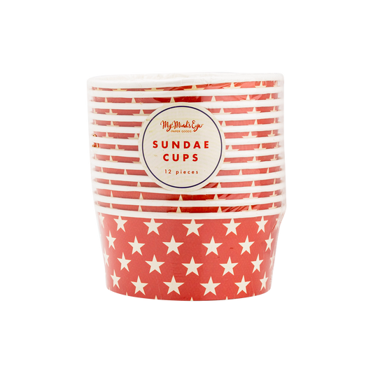 HAM1017 - Hamptons Star Paper Sundae Cups