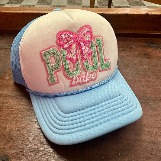 pool babe LITTLE KID trucker
